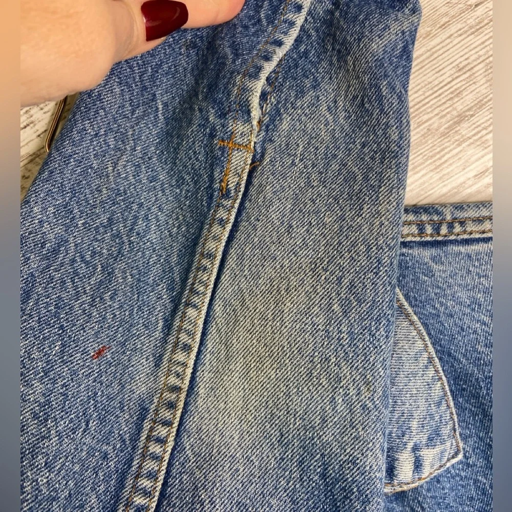 Vintage Levi’s denim trucker jean jacket lined Sz 38 small Good condition